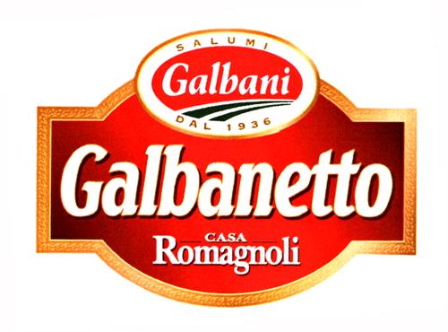 SALUMI Galbani DAL 1936 Galbanetto CASA Romagnoli trademark