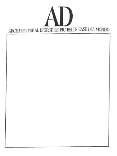 AD ARCHITECTURAL DIGEST. LE PIU' BELLE CASE DEL MONDO trademark