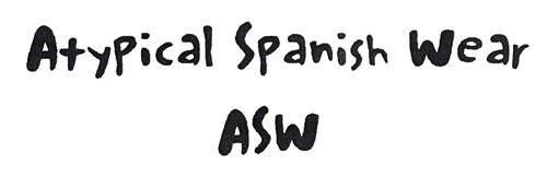 Atypical Spanish Wear ASW trademark