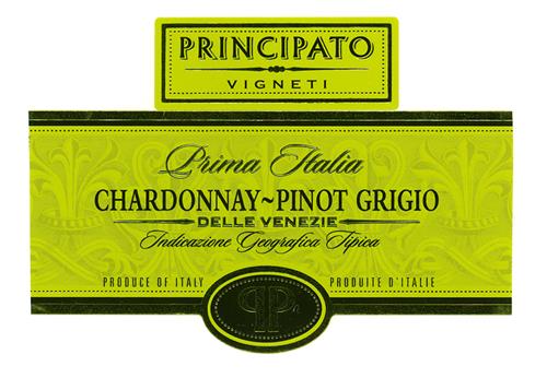 Prima Italia CHARDONNAY-PINOT GRIGIO DELLE VENEZIE PRINCIPATO VIGNETI trademark