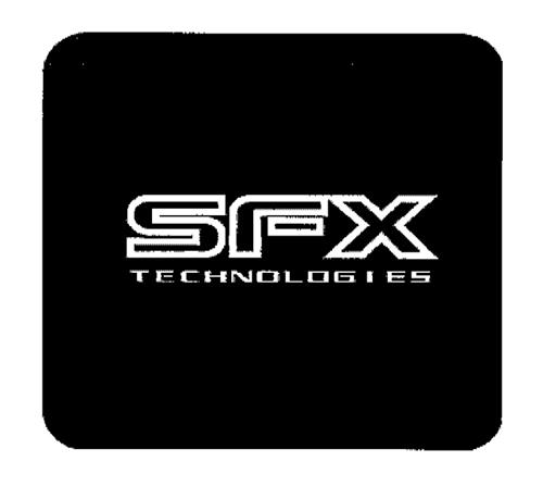 SFX TECHNOLOGIES trademark