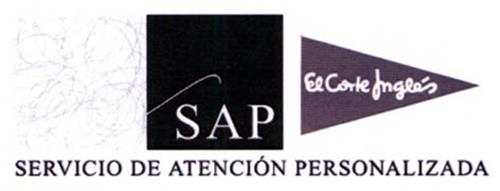 SAP El Corte Inglés SERVICIO DE ATENCIÓN PERSONALIZADA trademark