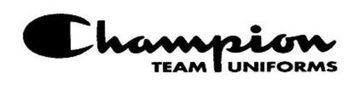 Champions TEAM UNIFORMS trademark