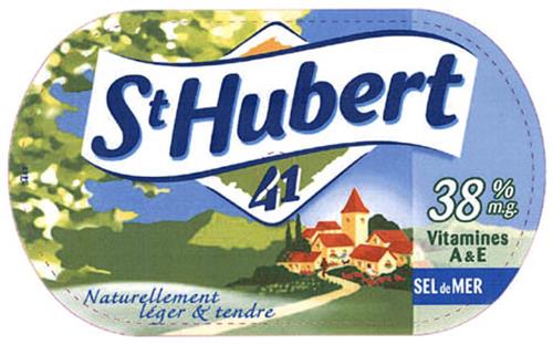 St Hubert 41 Naturellement léger & tendre 38% m.g. Vitamines A& E SELde MER trademark