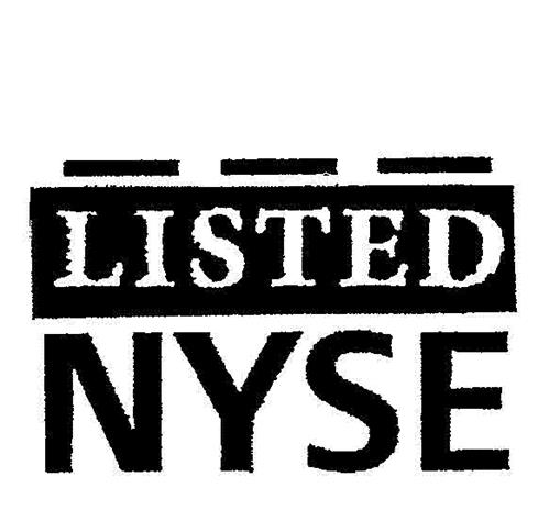 LISTED NYSE trademark