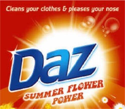 Daz SUMMER FLOWER POWER Cleans your clothes & pleases your nose trademark