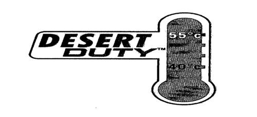 DESERT DUTY 55°C 40°C trademark