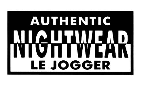 AUTHENTIC NIGHTWEAR LE JOGGER trademark