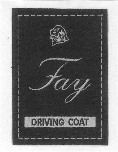 Fay DRIVING COAT trademark