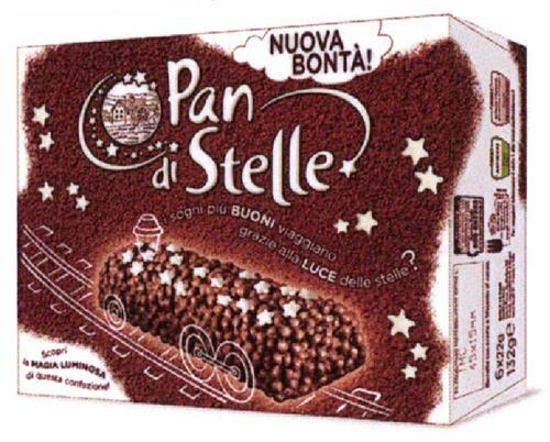 PAN DI STELLE-NUOVA BONTA'!-I SOGNI PIU' BUONI VIAGGIANO GRAZIE ALLA LUCE DELLE STELLE?-SCOPRI LA MAGIA LUMINOSA DI QUESTA CONFEZIONE! trademark