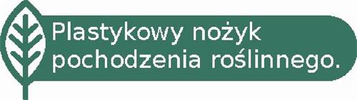 Plastykowy nozyk pochodzenia roslinnego. trademark