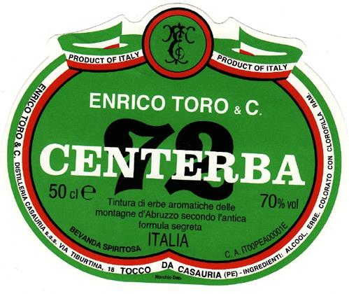 ENRICO TORO & C. 72 CENTERBA trademark