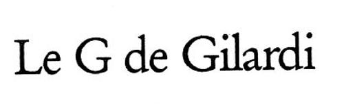 Le G de Gilardi trademark