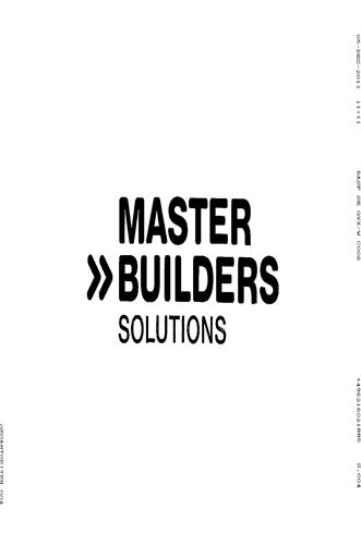 MASTER BUILDERS SOLUTIONS trademark