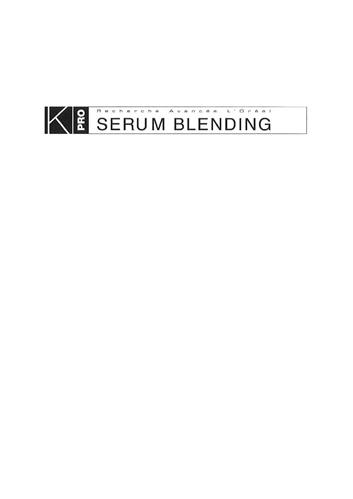 K PRO Recherche Avancée L'Oréal SERUM BLENDING trademark