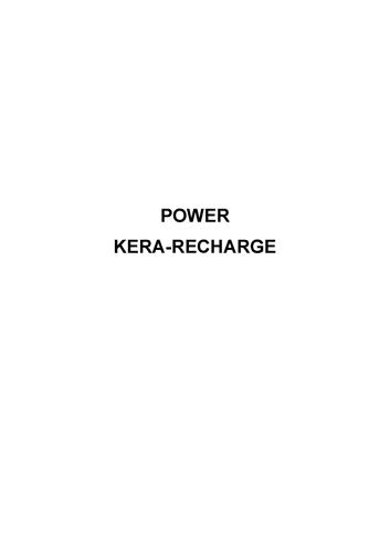 POWER KERA RECHARGE trademark