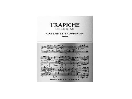 TRAPICHE MELODIAS CABERNET SAUVIGNON 2010 WINE OF ARGENTINA trademark