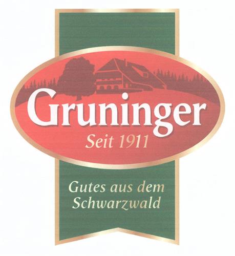 Gruninger Seit 1911 Gutes aus dem Schwarzwald trademark