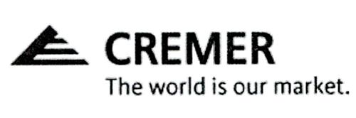 CREMER The world is our market. trademark