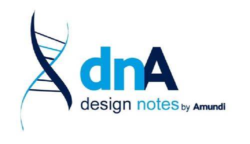 dnA design notes by Amundi trademark