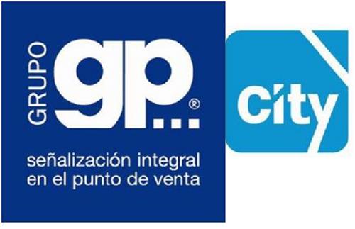 GRUPO GP CITY señalización integral en el punto de venta trademark