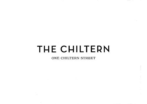 THE CHILTERN ONE CHILTERN STREET trademark