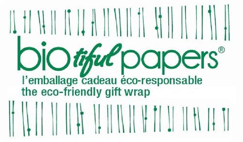 BIOtiful PAPERS l'emballage cadeau éco-responsable the eco-friendly gift wrap trademark