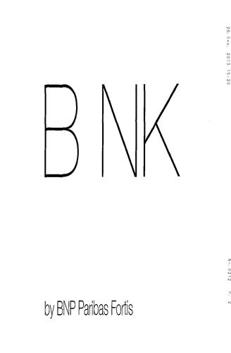 B NK

by BNP Paribas Fortis trademark