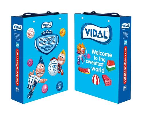 VIDAL WELCOME TO THE SWEETEST WORLD,
vidal footballs bubble gum trademark