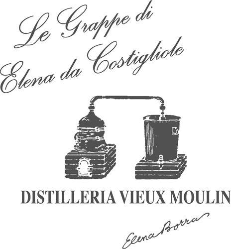 LE GRAPPE DI ELENA DA COSTIGLIOLE DISTILLERIA VIEUX MOULIN ELENA BORRA trademark