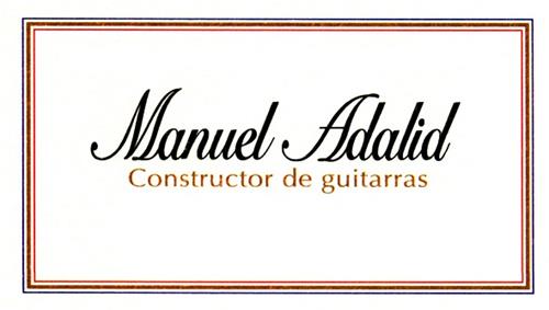 MANUEL ADALID CONSTRUCTOR DE GUITARRAS trademark