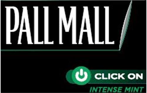 PALL MALL CLICK ON INTENSE MINT  trademark