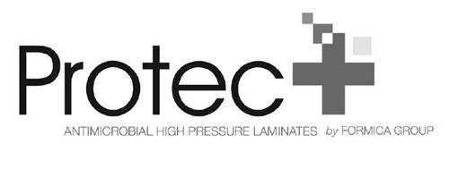 Protec ANTIMICROBIAL HIGH PRESSURE LAMINATES by FORMICA GROUP trademark