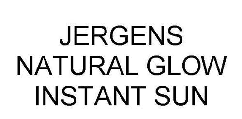 JERGENS NATURAL GLOW INSTANT SUN trademark