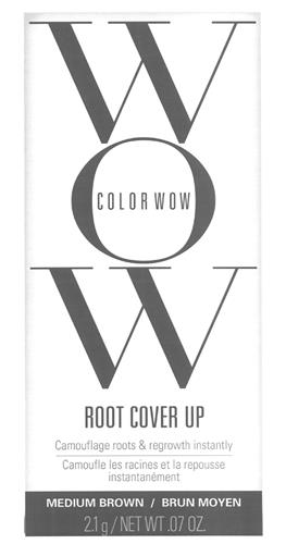 WOW COLOR WOW ROOT COVER UP Camouflage roots regrowth instantly MEDIUM BROWN/BRUN MOYEN 2.1 g/NET WT .07 OZ trademark