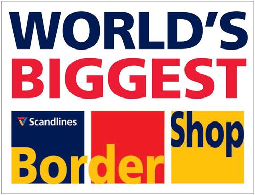 WORLD'S BIGGEST Scandlines Border Shop trademark