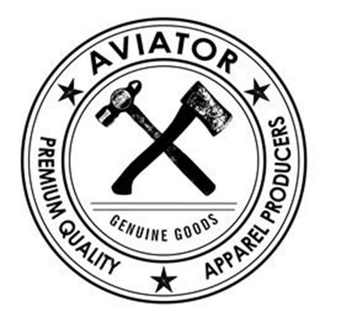 AVIATOR PREMIUM QUALITY APPAREL PRODUCERS GENUINE GOODS trademark