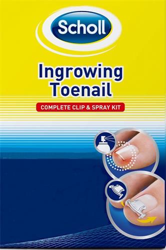 Scholl Ingrowing Toenail COMPLETE CLIP & SPRAY KIT trademark