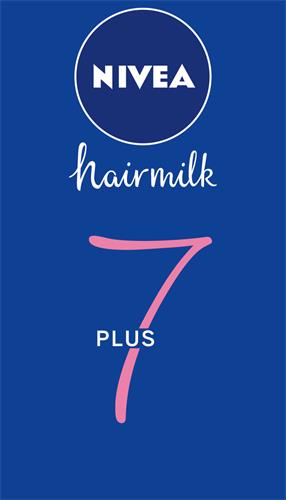 NIVEA hairmilk 7 PLUS trademark