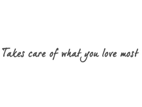 Takes care of what you love most trademark