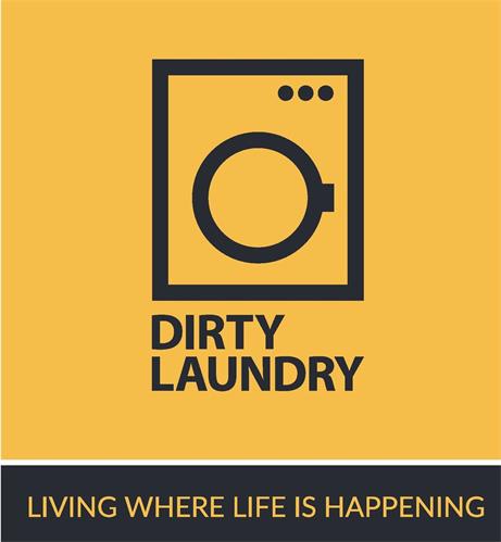 DIRTY LAUNDRY LIVING WHERE LIFE IS HAPPENING trademark