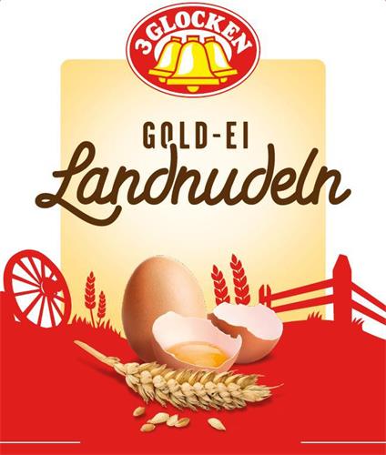 3 GLOCKEN GOLD-EI Landnudeln trademark