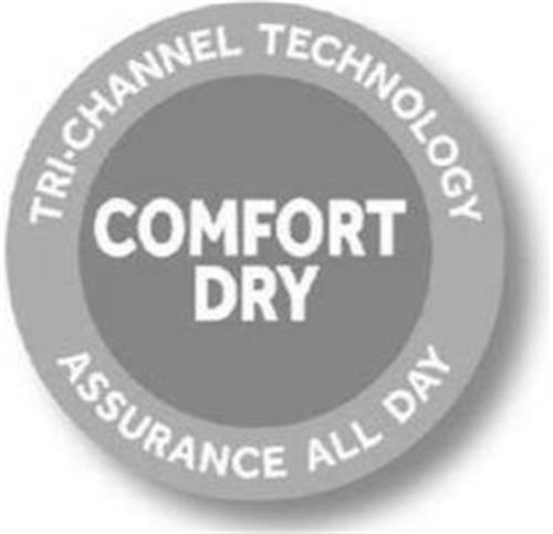 COMFORT DRY TRI-CHANNEL TECHNOLOGY ASSURANCE ALL DAY trademark