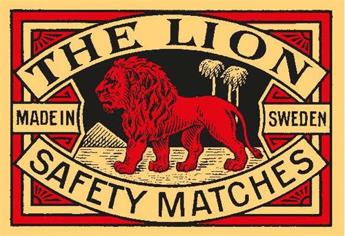 THE LION SAFETY MATCHES MADE IN SWEDEN trademark