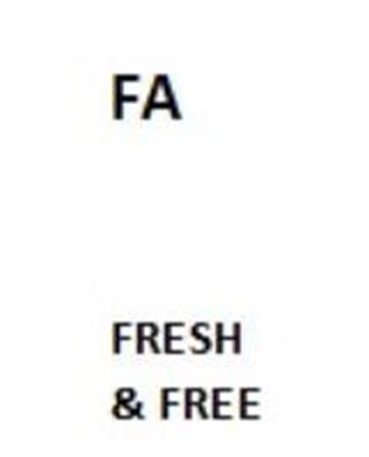 FA FRESH & FREE trademark