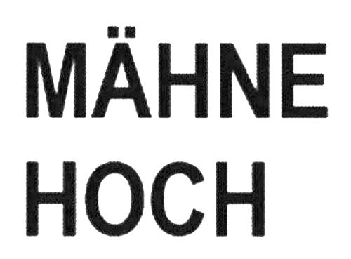 MÄHNE HOCH trademark