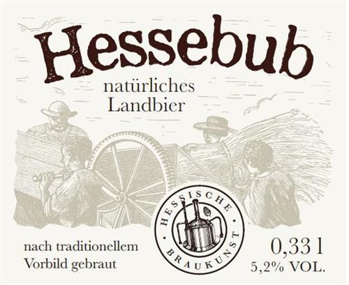 Hessebub natürliches Landbier nach traditionellem Vorbild gebraut HESSISCHE BRAUKUNST trademark