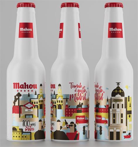 Mahou Tómale el gusto a Madrid 100 años de metro METROPOLIS METRO SOL trademark