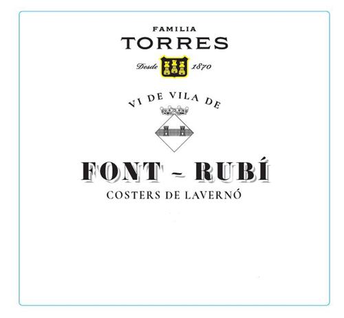 VI DE VILA DE FONT - RUBÍ Costers de Lavernó Familia Torres Desde 1870 trademark