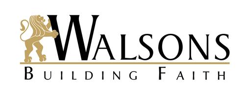 WALSONS BUILDING FAITH trademark